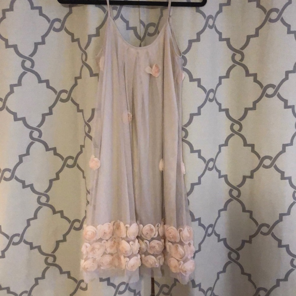 Akira Black Label swing dress with flower detail